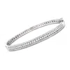 Ross-simons Diamond Bangle Bracelet In Sterling Silver In Multi