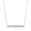 Ross-simons Diamond Bar Necklace In 14kt White Gold In Multi