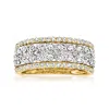 Ross-simons Diamond Cluster Ring In 14kt 2-tone Gold In White