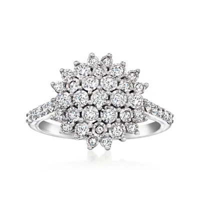 Ross-simons Diamond Cluster Ring In 14kt White Gold