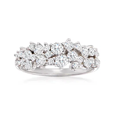 Ross-simons Diamond Cluster Ring In 14kt White Gold