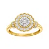 Ross-simons Diamond Cluster Ring In 14kt Yellow Gold In White