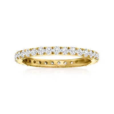 Ross-simons Diamond Eternity Band In 14kt Yellow Gold In White