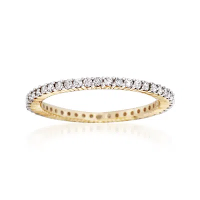Ross-simons Diamond Eternity Ring In 14kt Yellow Gold In White