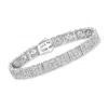 Ross-simons Diamond Filigree Bracelet In Sterling Silver In Multi