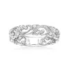 Ross-simons Diamond Filigree Openwork Ring In Sterling Silver In White