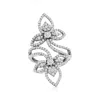 Ross-simons Diamond Floral Cluster Ring In 14kt White Gold