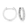 Ross-simons Diamond Huggie Hoop Earrings In 14kt White Gold In White