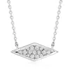 Ross-simons Diamond Kite-shaped Necklace In Sterling Silver In Multi