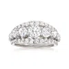 Ross-simons Diamond Multi-row Ring In 14kt White Gold