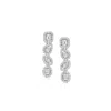 Ross-simons Diamond Multi-shaped Drop Earrings In 14kt White Gold In White