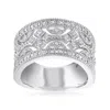 Ross-simons Diamond Open-space Ring In Sterling Silver In Silver