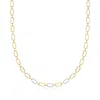 Ross-simons Diamond Paper Clip Link Necklace In 18kt Gold Over Sterling