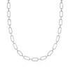 ROSS-SIMONS DIAMOND PAPER CLIP LINK NECKLACE IN STERLING SILVER