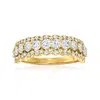 Ross-simons Diamond Ring In 14kt Yellow Gold In White
