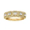 Ross-simons Diamond Ring In 14kt Yellow Gold In White
