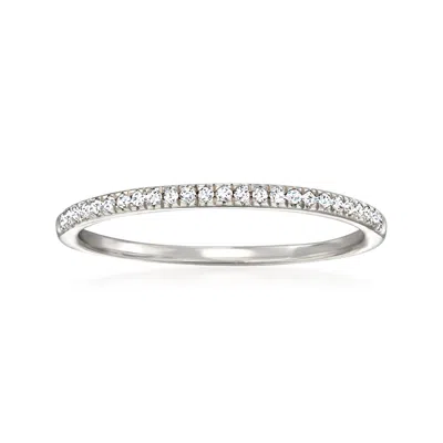 Ross-simons Diamond Ring In Sterling Silver In White