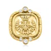 Ross-simons Diamond Royal Bumblebee Ring In 18kt Gold Over Sterling In White