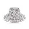 Ross-simons Diamond Scrollwork Ring In Sterling Silver In White