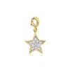 Ross-simons Diamond Star Charm In 18kt Gold Over Sterling In Gold