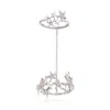 Ross-simons Diamond Star Double-ring In Sterling Silver In White