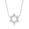 Ross-simons Diamond Star Of David Necklace In Sterling Silver In Multi