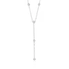 Ross-simons Diamond Station Y-necklace In Sterling Silver In Silver
