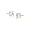 Ross-simons Diamond Stud Earrings In 14kt Yellow Gold In White