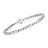 Ross-simons Diamond Tennis Bracelet In 14kt Yellow Gold In Multi