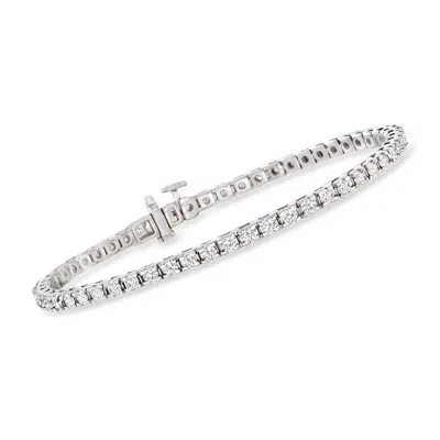 Ross-simons Diamond Tennis Bracelet In Sterling Silver In Multi