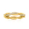 Ross-simons Diamond Twist Ring In 14kt Yellow Gold