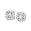 Ross-simons Diamond Vintage-style Earrings In Sterling Silver In White