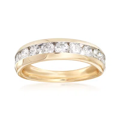 Ross-simons Diamond Wedding Ring In 14kt Yellow Gold In White