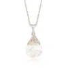 Ross-simons Floating Opal Pendant Necklace In 14kt White Gold In Multi