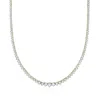 Ross-simons Graduated Lab-grown Diamond Tennis Necklace In 18kt Gold Over Sterling In Multi