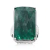 Ross-simons Green Beryl Ring In Sterling Silver In Green
