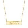 Ross-simons Italian 10kt Yellow Gold Plain Bar Necklace In Gold