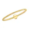 Ross-simons Italian 10mm 14kt Yellow Gold Bead Mesh Stretch Bracelet In Multi