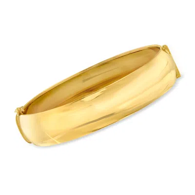 Ross-simons Italian 14kt Yellow Gold Bangle Bracelet In Multi