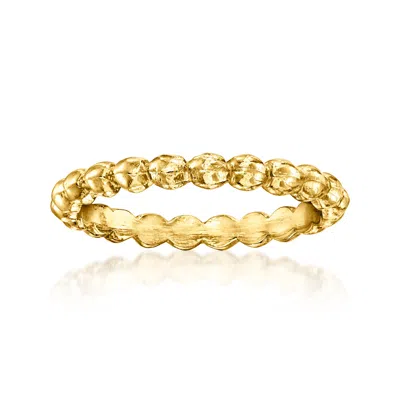Ross-simons Italian 14kt Yellow Gold Beaded Ring