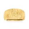 Ross-simons Italian 14kt Yellow Gold Dome Ring In Gold