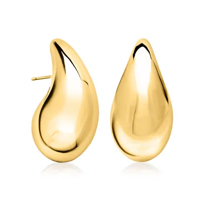 Ross-simons Italian 14kt Yellow Gold Extra-large Teardrop Earrings In Multi