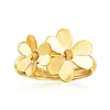 Ross-simons Italian 14kt Yellow Gold Flower Ring In Yellow