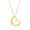Ross-simons Italian 14kt Yellow Gold Heart Necklace