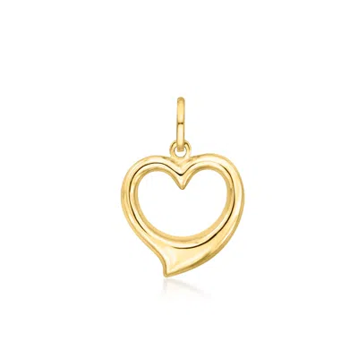 Ross-simons Italian 14kt Yellow Gold Heart Pendant