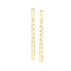 Ross-simons Italian 14kt Yellow Gold Lumachina-chain Drop Earrings In Gold