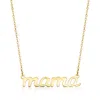 Shop Ross-simons Italian 14kt Yellow Gold "mama" Necklace In Multi