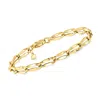 Ross-simons Italian 14kt Yellow Gold Mirror-link Bracelet In Multi