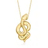 Ross-simons Italian 14kt Yellow Gold Snake Necklace