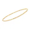 Ross-simons Italian 14kt Yellow Gold Textured Bangle Bracelet In Multi